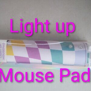 NEW Light Up Mouse Pad 12 RGB Lighting Modes USB Powered Cable Included